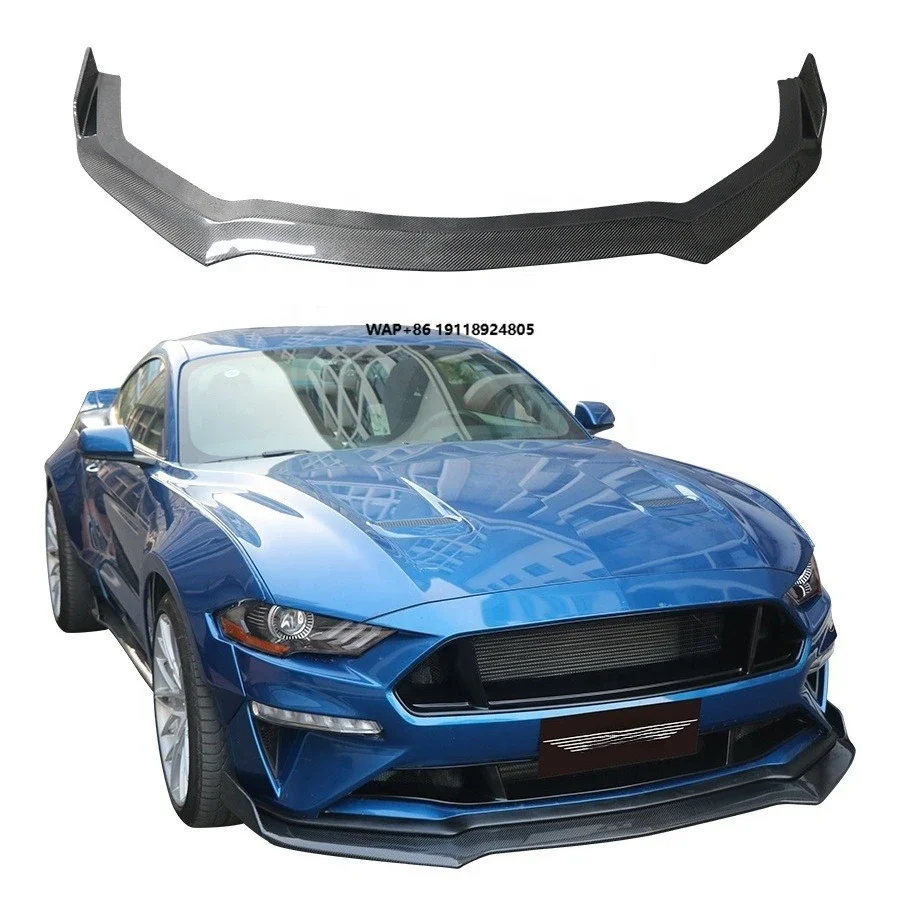 for Mustang GT Carbon Fiber Front Lip Chin Splitter Body Kit New Bumper with Towing Hitch Cutouts Car Accessories
for Mustang GT Carbon Fiber Front Lip Chin Splitter Body Kit New Bumper with Towing Hitch Cutouts Car Accessories