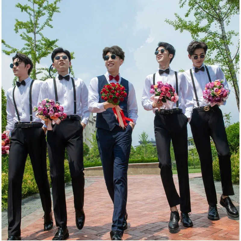 B191Best man suit, brother suit, Western style team uniform, men's shirt, wedding vest, three piece suit, autumn dress
B191Best man suit, brother suit, Western style team uniform, men's shirt, wedding vest, three piece suit, autumn dress