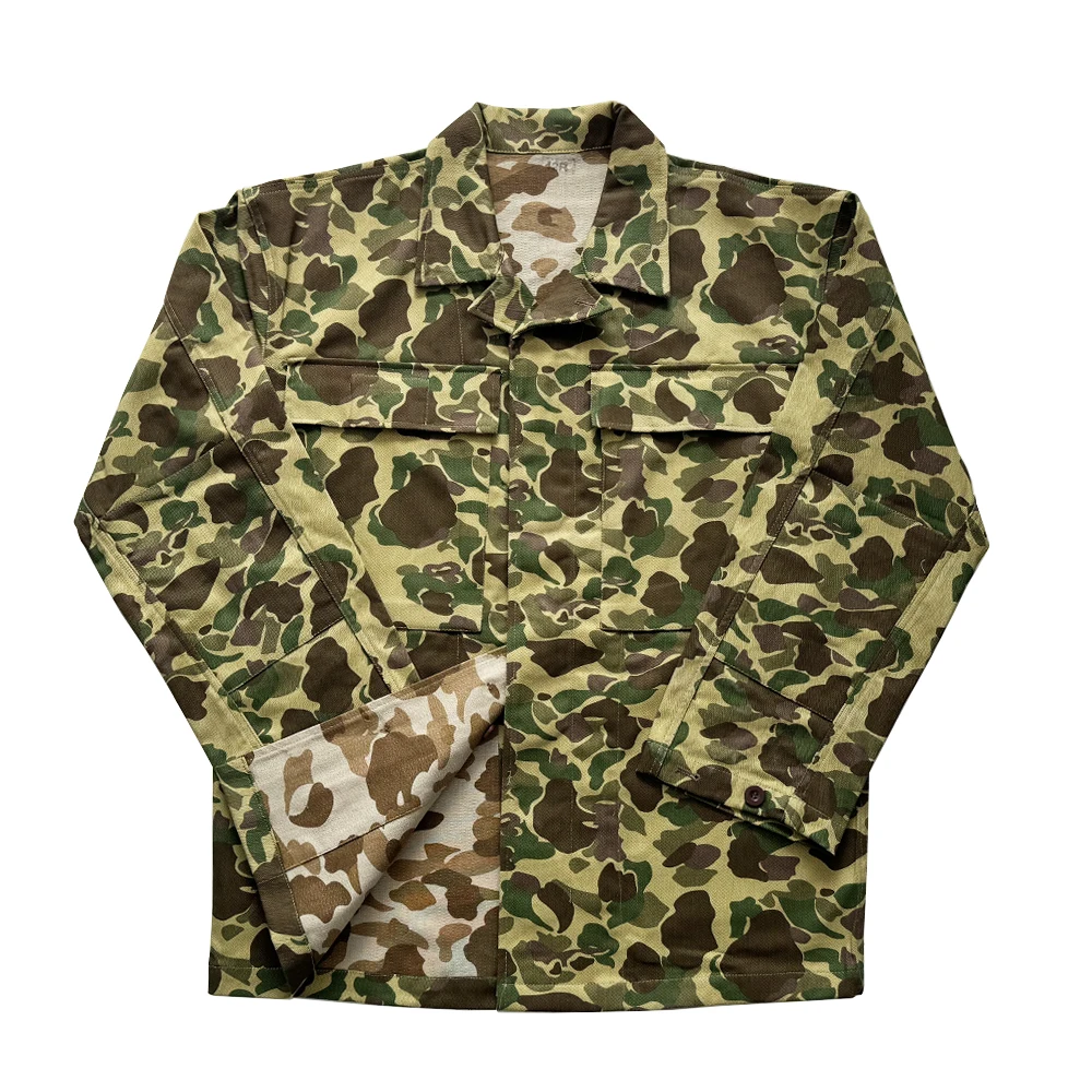 WW2 US Camo Jacket Double Face Camo Coat American Soldier HBT Vintage WWII Uniform WW2 Soldier Training Jacket
WW2 US Camo Jacket Double Face Camo Coat American Soldier HBT Vintage WWII Uniform WW2 Soldier Training Jacket
