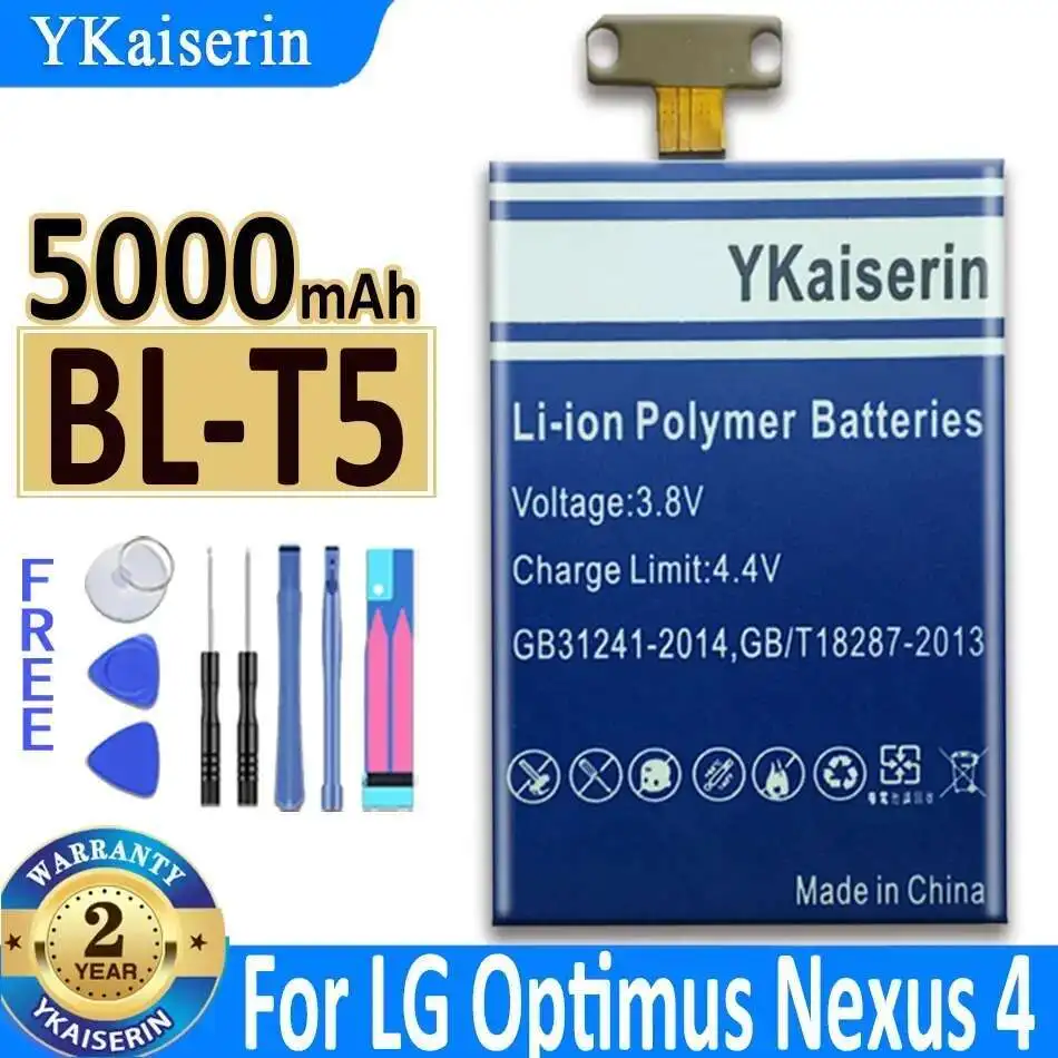 Battery Safe BL-T5 For LG Optimus Nexus 4 E960 Occam Mako Optimus G Eclipse 4G Lte E970 E971 E975 F180 E973 LS970 BL T5 5000mAh
Battery Safe BL-T5 For LG Optimus Nexus 4 E960 Occam Mako Optimus G Eclipse 4G Lte E970 E971 E975 F180 E973 LS970 BL T5 5000mAh