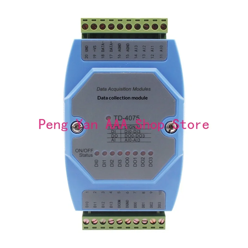 TD-4075 4-Channel Analog-Digital Hybrid Module RS485 DIN Rail 0-10V 4-20mA
TD-4075 4-Channel Analog-Digital Hybrid Module RS485 DIN Rail 0-10V 4-20mA