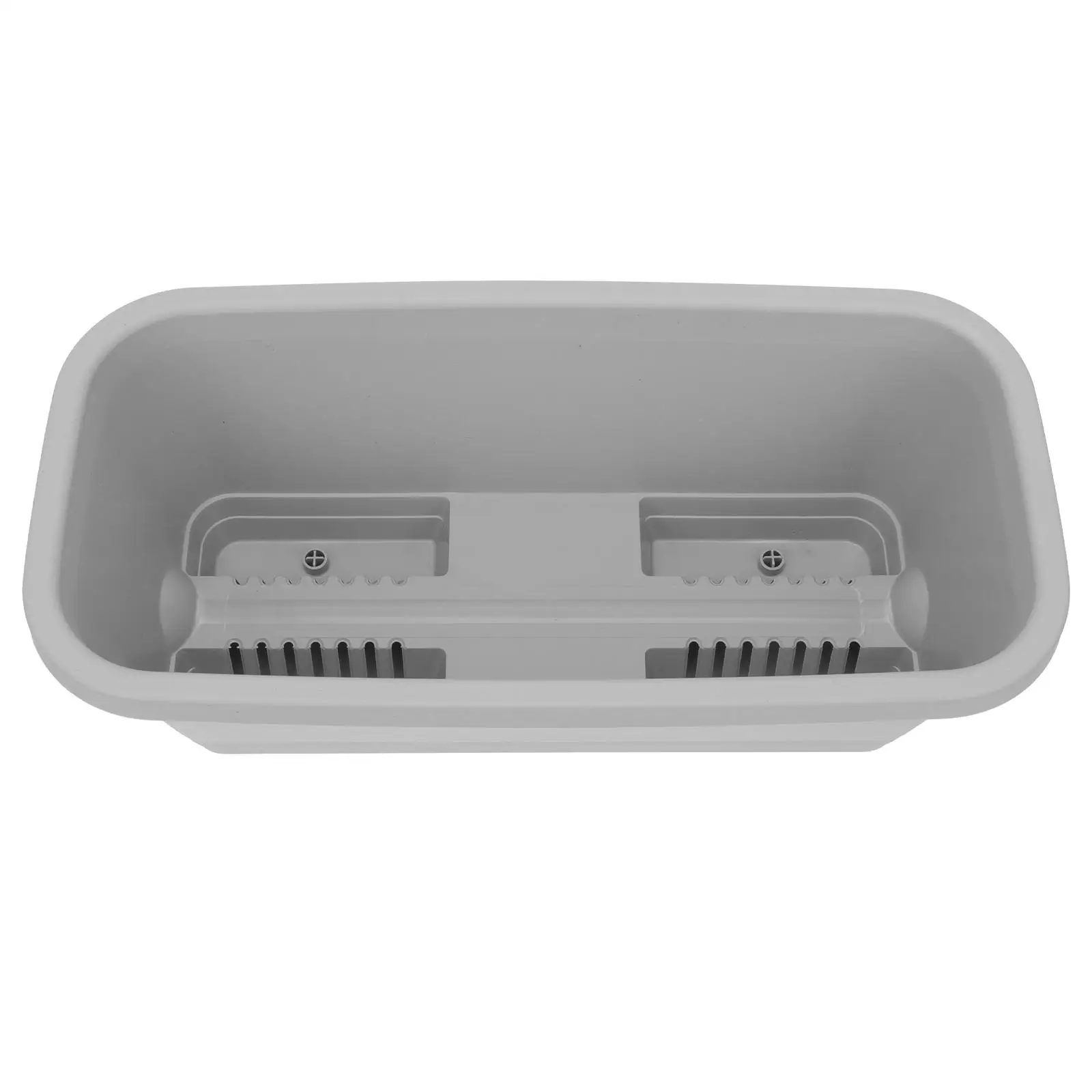 Long Rectangular Flower Pot Grey Plastic Planting Containers with Drainage Holes for Balcony Vegetable Gardening Suitable Home
Long Rectangular Flower Pot Grey Plastic Planting Containers with Drainage Holes for Balcony Vegetable Gardening Suitable Home