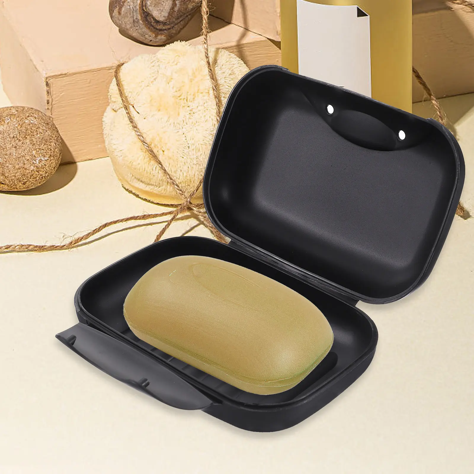 2Pcs Travel Soap Box Sealing Waterproof Seal Buckle Portable Soap Dish Soap Basket Soap Holder for Men Women Home Black
2Pcs Travel Soap Box Sealing Waterproof Seal Buckle Portable Soap Dish Soap Basket Soap Holder for Men Women Home Black