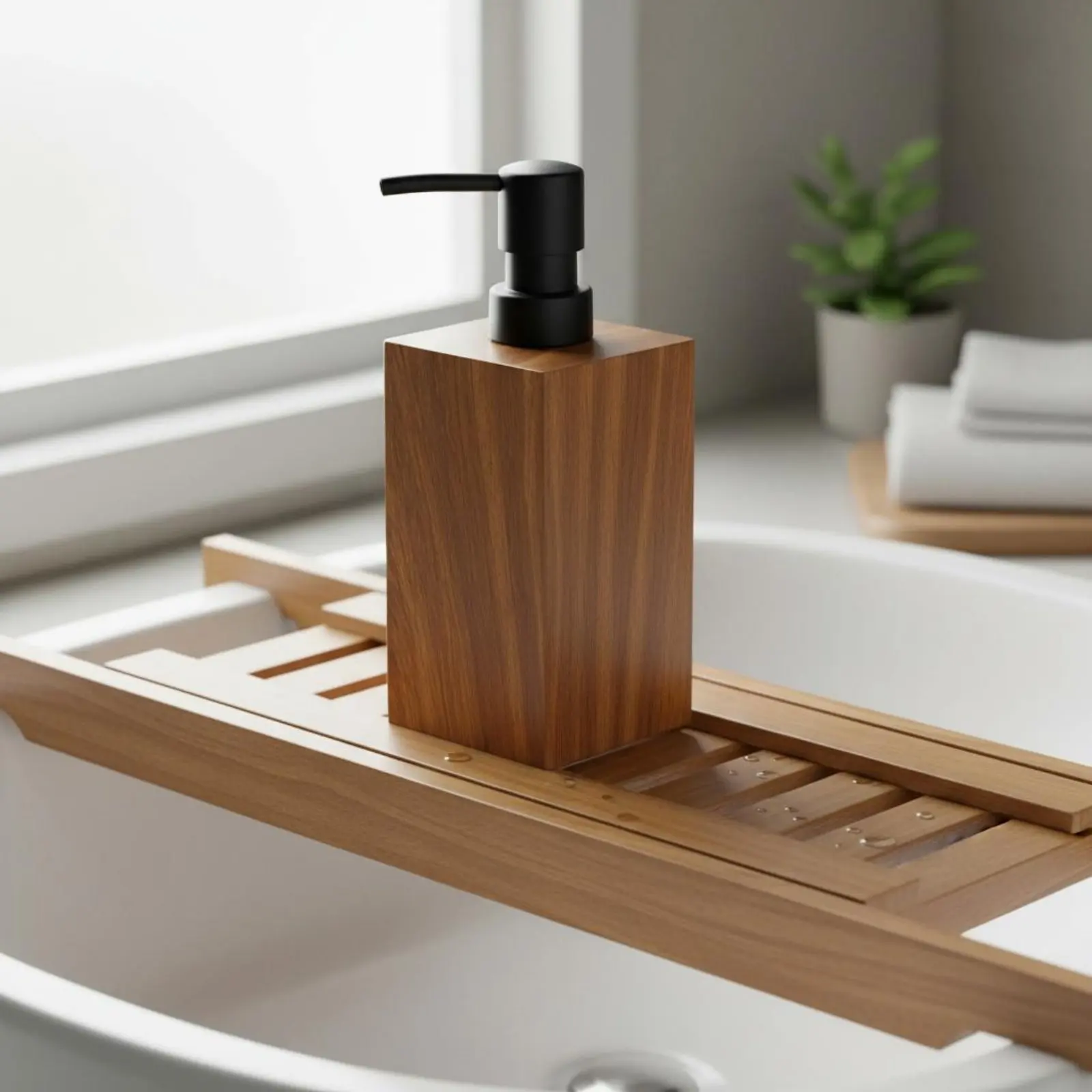 Walnut Texture Pump Bottle Long-Lasting Resin Refillable Shampoo Bottle Square Lotion Dispenser Elegant Design Liquid Container
Walnut Texture Pump Bottle Long-Lasting Resin Refillable Shampoo Bottle Square Lotion Dispenser Elegant Design Liquid Container