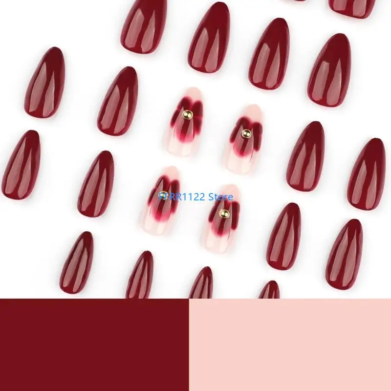 Y1UF Almond Press on Glossy Fake on in 12 Sizes,24Pcs French Tips for DIY Art Decorations
Y1UF Almond Press on Glossy Fake on in 12 Sizes,24Pcs French Tips for DIY Art Decorations