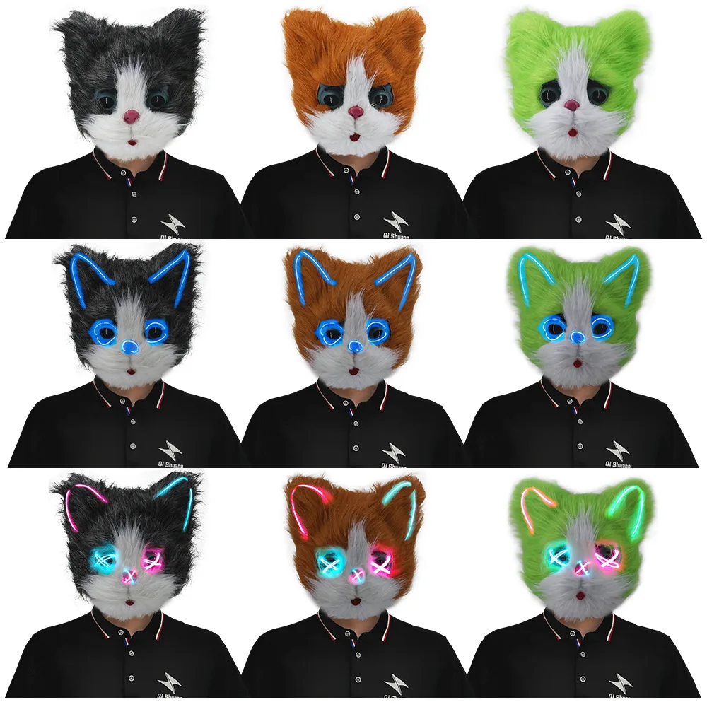 Cute kitten series mask makeup costume party half-face animal mask Halloween performance props
Cute kitten series mask makeup costume party half-face animal mask Halloween performance props