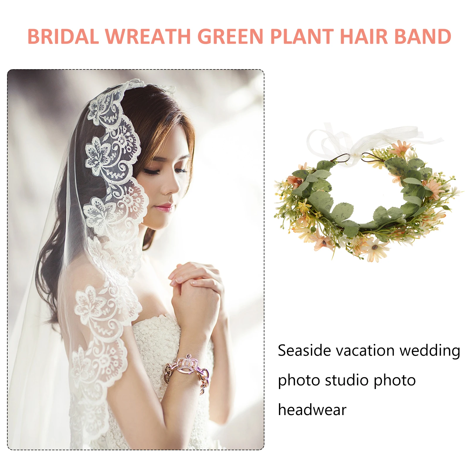 Wreath Headband Garland Headpiece Artificial Fabric Hairband Decorative Headdress Wedding Party Bridal Accessories Simple Wreath
Wreath Headband Garland Headpiece Artificial Fabric Hairband Decorative Headdress Wedding Party Bridal Accessories Simple Wreath