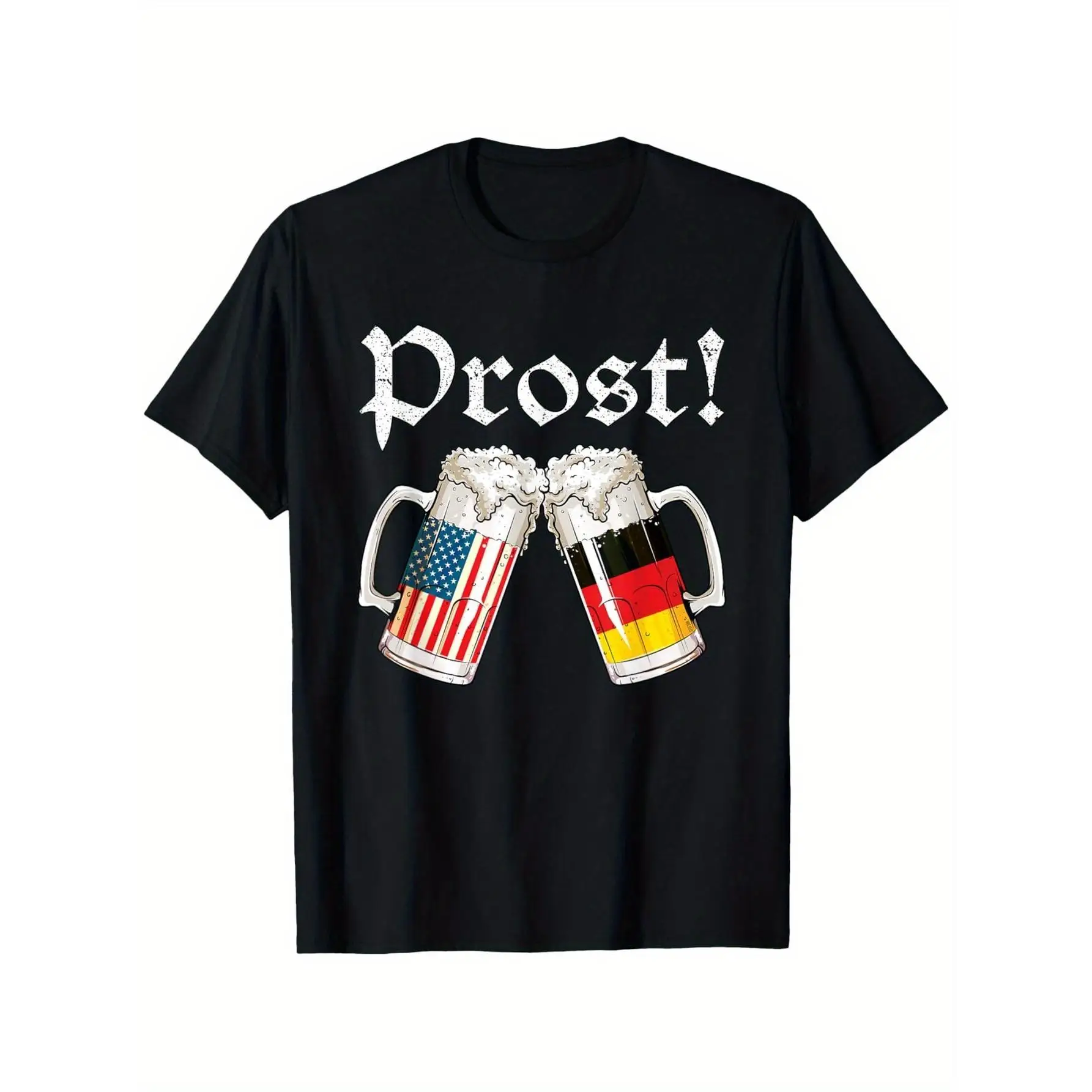 Funny Prost T-shirt, American German Flag Graphic Tee, Oktoberfest Beer Drinking Gift, USA German Friendship Shirts for Men
Funny Prost T-shirt, American German Flag Graphic Tee, Oktoberfest Beer Drinking Gift, USA German Friendship Shirts for Men