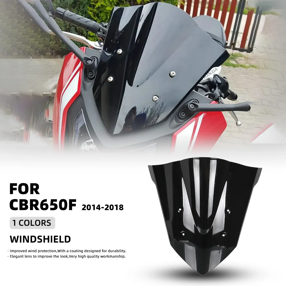 For Honda CBR650F CBR 650F 2014 2015 2016 2017 2018 Motorcycle Screen Windshield Fairing Windscreen Baffle Wind Deflectors
For Honda CBR650F CBR 650F 2014 2015 2016 2017 2018 Motorcycle Screen Windshield Fairing Windscreen Baffle Wind Deflectors