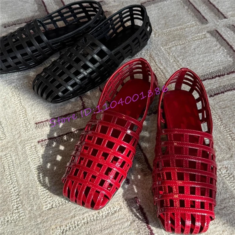Retro Mesh Square Toe Sandals for Women Summer New Fashion Hollow Breathable Genuine Leather Jelly Shoes Outdoor Casual Flats
Retro Mesh Square Toe Sandals for Women Summer New Fashion Hollow Breathable Genuine Leather Jelly Shoes Outdoor Casual Flats