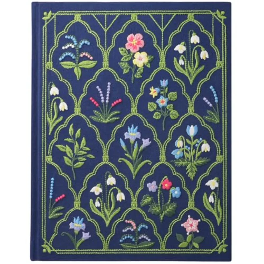Luxury Embroidered Sketchbook for women 180gsm Premium Heavy Paper 92 Blank Pages Keepsake Sketch Book with Floral Embroidery 1
Luxury Embroidered Sketchbook for women 180gsm Premium Heavy Paper 92 Blank Pages Keepsake Sketch Book with Floral Embroidery 1