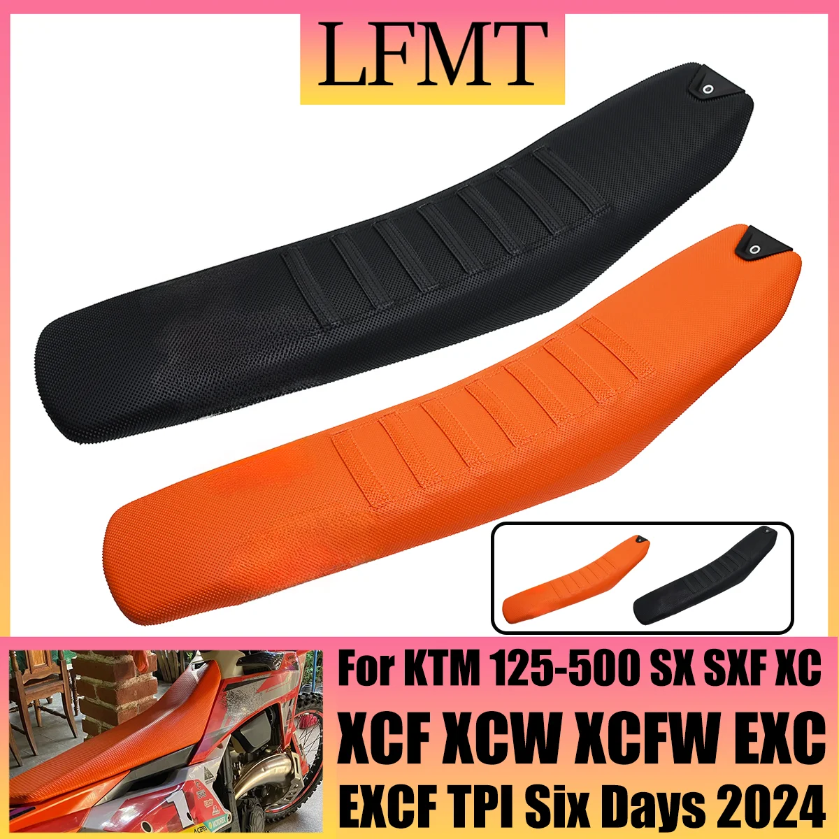 Motorcycle Seat Cushion Dirt Bike Diamond Pattern Non slip Seat Saddles For KTM 125-500cc EXaC XC XCF XCWEXCF SX SXF 2020-2024
Motorcycle Seat Cushion Dirt Bike Diamond Pattern Non slip Seat Saddles For KTM 125-500cc EXaC XC XCF XCWEXCF SX SXF 2020-2024