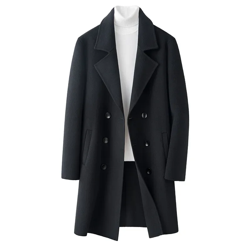 Winter Business Casual Men's Slim Fit Mid Length Versatile Solid Color Coat
Winter Business Casual Men's Slim Fit Mid Length Versatile Solid Color Coat