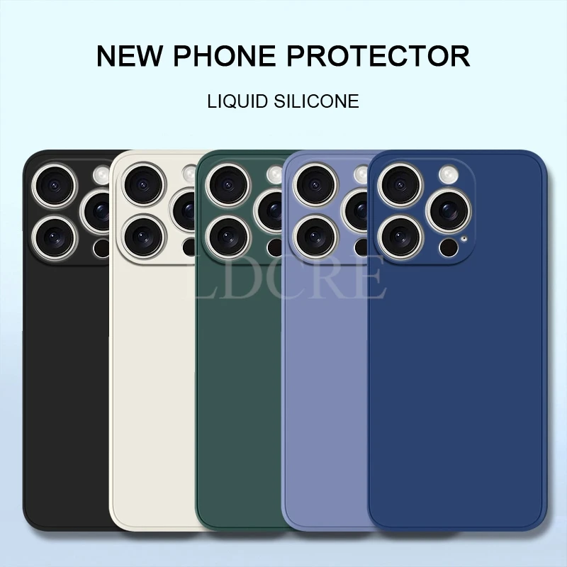 For iPhone 16 Pro Max Case Liquid Silicone New Plain Case For Apple iPhone 16 Pro Max Cover TPU Soft Rubber Protector Phone Case
For iPhone 16 Pro Max Case Liquid Silicone New Plain Case For Apple iPhone 16 Pro Max Cover TPU Soft Rubber Protector Phone Case