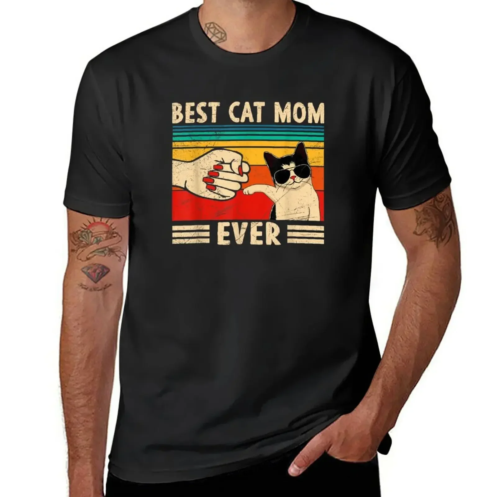 Футболка Best Cat Mom Ever, топы, Мужская футболка, неформальная женская футболка с круглым вырезом и круглым вырезом в стиле Харадзюку, Новые Топы И Футболки 
Футболка Best Cat Mom Ever, топы, Мужская футболка, неформальная женская футболка с круглым вырезом и круглым вырезом в стиле Харадзюку, Новые Топы И Футболки