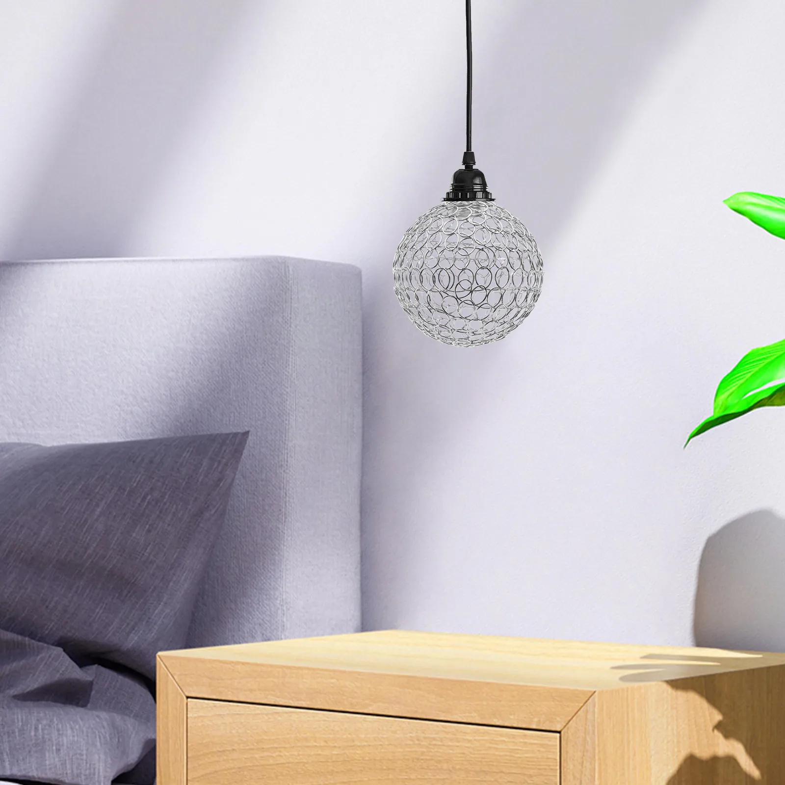 Vintage Cage Lampshade Electroplated Metal Wire Frame Retro Light Shade Ceiling Light Cover Hollow Design for Bedroom
Vintage Cage Lampshade Electroplated Metal Wire Frame Retro Light Shade Ceiling Light Cover Hollow Design for Bedroom