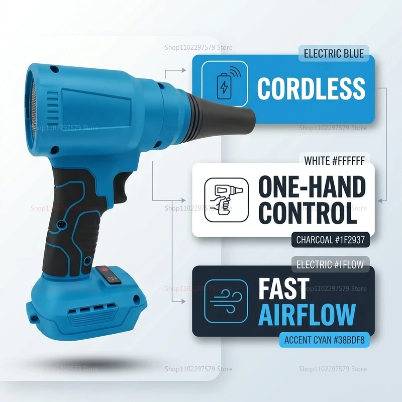 18V Brushless Cordless Air Duster Electric Blower Dust Cleaning Tool Dust Collector High Power for Car PC Workshop Cleaning
18V Brushless Cordless Air Duster Electric Blower Dust Cleaning Tool Dust Collector High Power for Car PC Workshop Cleaning