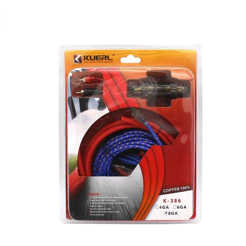 8GA Pure Copper Subwoofer Amplifier Cable For Car Audio Modification 386 Car Amplifier Cable 
8GA Pure Copper Subwoofer Amplifier Cable For Car Audio Modification 386 Car Amplifier Cable