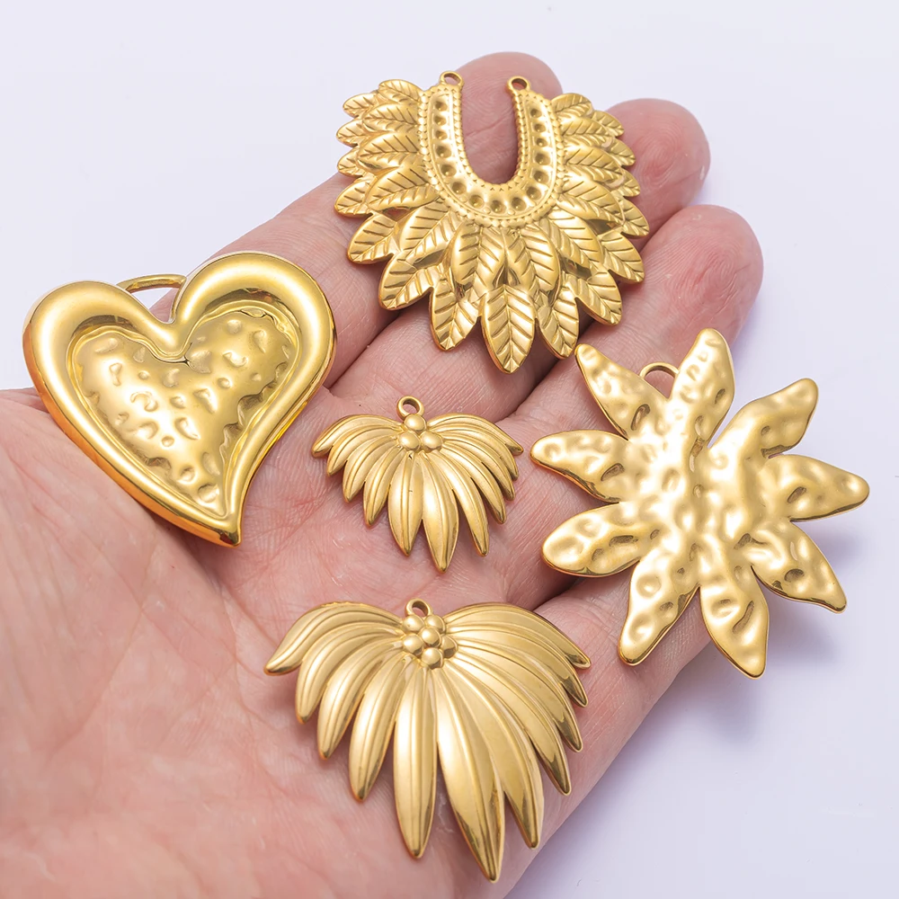 2 шт., золотые подвески в форме сердца из нержавеющей стали, подвески, украшения для ожерелья, изготовления ювелирных изделий, браслеты, аксессуары для рукоделия «сделай сам»
2 шт., золотые подвески в форме сердца из нержавеющей стали, подвески, украшения для ожерелья, изготовления ювелирных изделий, браслеты, аксессуары для рукоделия «сделай сам»