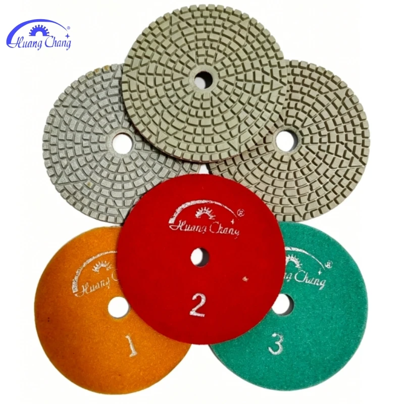 HuangChang 5 PCS 4 Inch Diamond Polishing Pads 100mm #1-#3 Wet Grinding Pad for Marble Granite Quartz Stone Polishing Grinding
HuangChang 5 PCS 4 Inch Diamond Polishing Pads 100mm #1-#3 Wet Grinding Pad for Marble Granite Quartz Stone Polishing Grinding