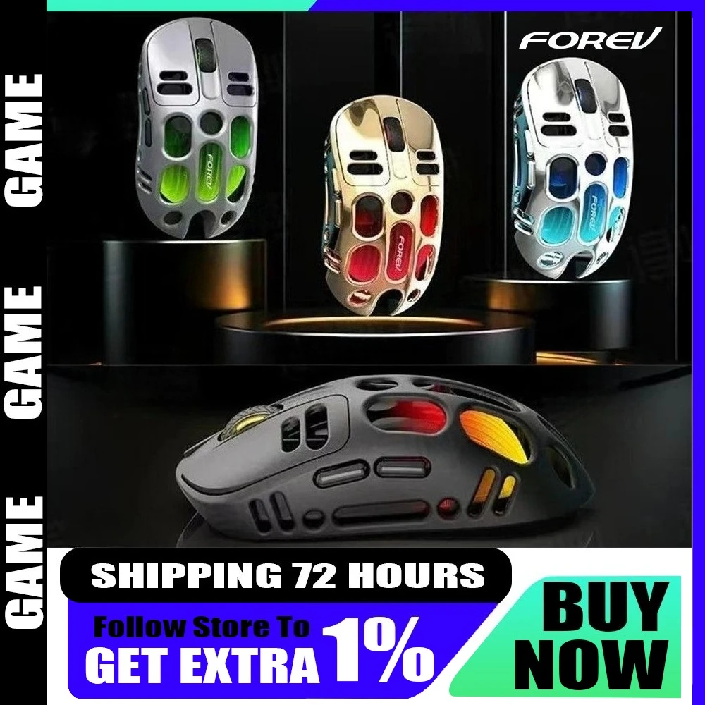Forev Gamer Mouse Magnesium Wireless Bluetooth Mouse Cocoon Breaking Hollow RGB Игровые мыши с низкой задержкой PAW3065 Легкий вес
Forev Gamer Mouse Magnesium Wireless Bluetooth Mouse Cocoon Breaking Hollow RGB Игровые мыши с низкой задержкой PAW3065 Легкий вес
