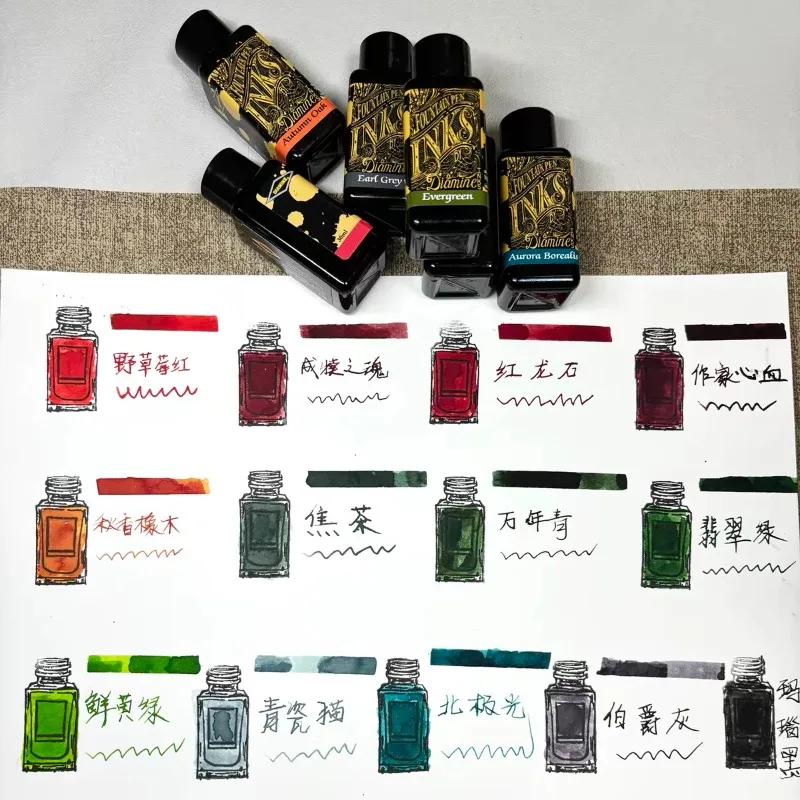 30ML Bottle Classic Series Non-carbon Ink Pigments Art Students Hand Scrapbook Creation Painting Graffiti Watercolor Ink
30ML Bottle Classic Series Non-carbon Ink Pigments Art Students Hand Scrapbook Creation Painting Graffiti Watercolor Ink