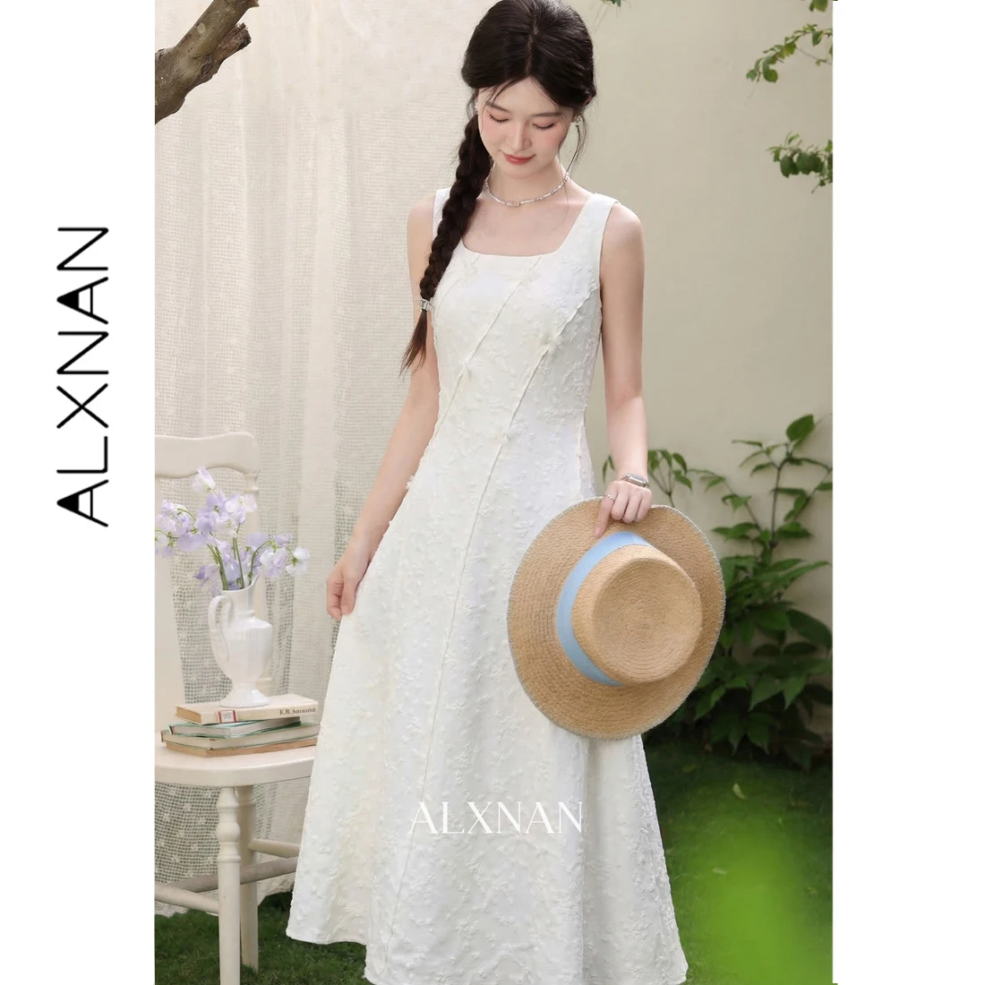 ALXNAN Apricot Slip Dress Women 2026 Summer French Long A-line Dresses Party Holiday 3D Embossed Butterfly Dress Female L62626-1
ALXNAN Apricot Slip Dress Women 2026 Summer French Long A-line Dresses Party Holiday 3D Embossed Butterfly Dress Female L62626-1