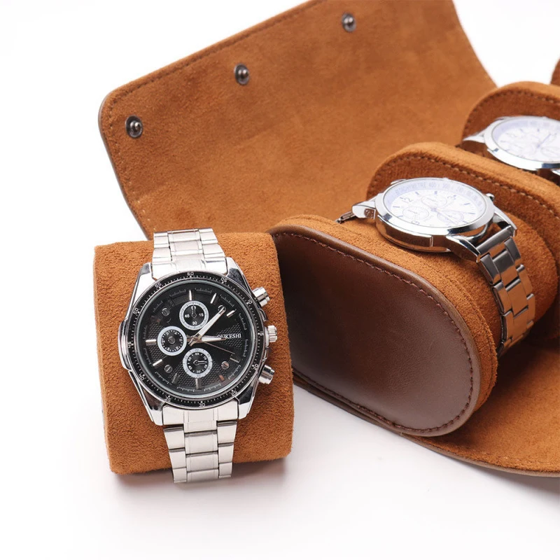 New Exquisite Men Women PU Leather Roll-Up Portable Watch Case Vintage Watch Storage Box Storage Packaging Watch Box Gift Box
New Exquisite Men Women PU Leather Roll-Up Portable Watch Case Vintage Watch Storage Box Storage Packaging Watch Box Gift Box