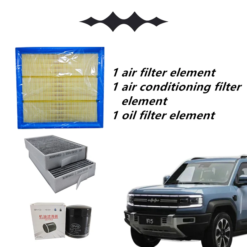 Воздушные, кондиционеры и масляные фильтры для BYD Formula Leopard 5/DENZA B5, комбинация фильтров, оригинальный масляный фильтр, двигатель 1,5 т 
Воздушные, кондиционеры и масляные фильтры для BYD Formula Leopard 5/DENZA B5, комбинация фильтров, оригинальный масляный фильтр, двигатель 1,5 т