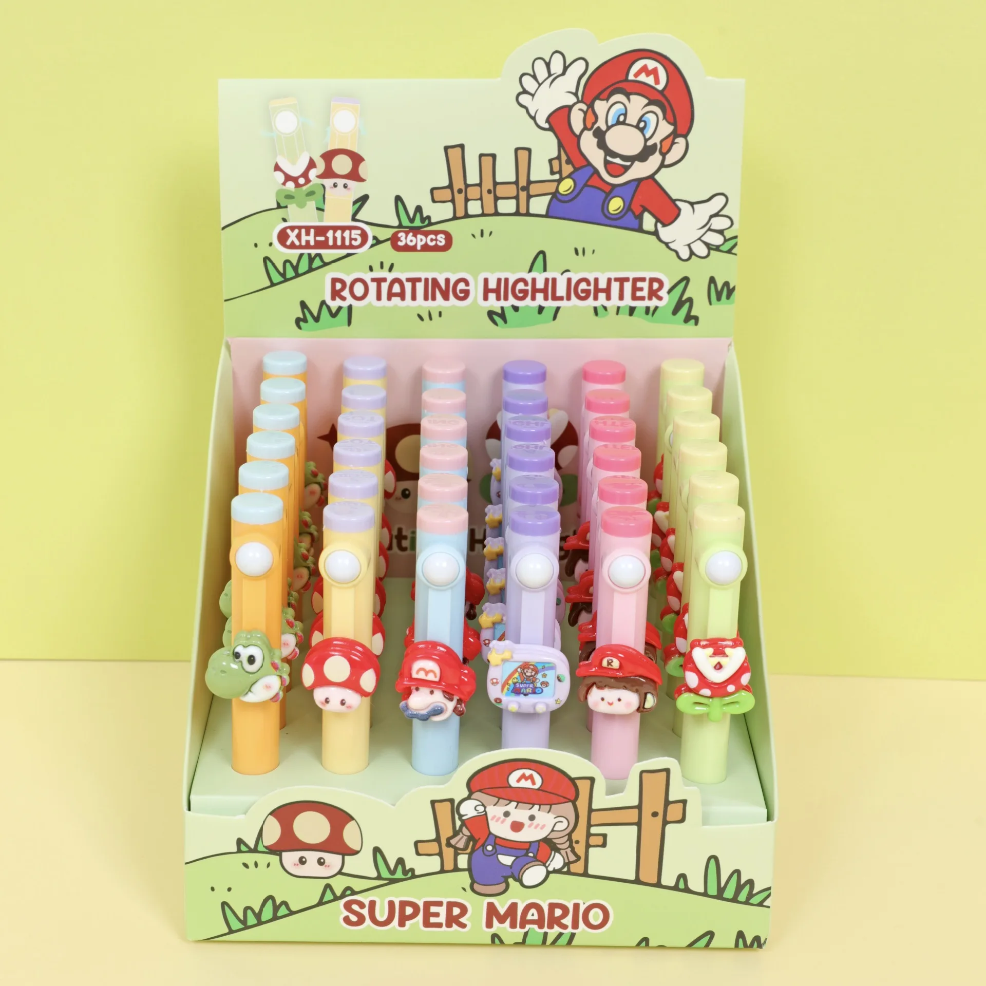6/36pcs New Super Mario pen highlighter press color note pen student stationery kawaii marker pen special Children's Day gift
6/36pcs New Super Mario pen highlighter press color note pen student stationery kawaii marker pen special Children's Day gift