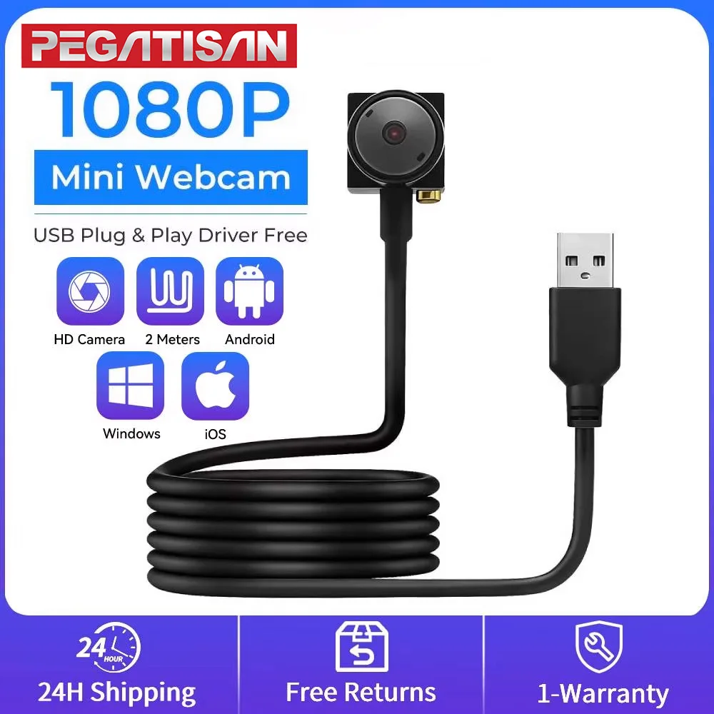 PEGATISAN 1080P HD Webcams Mini USB Camera Webcam with 2.8mm 3.7mm Lens for PC Mini Camera CCTV Outdoor Video Security Camcorder
PEGATISAN 1080P HD Webcams Mini USB Camera Webcam with 2.8mm 3.7mm Lens for PC Mini Camera CCTV Outdoor Video Security Camcorder