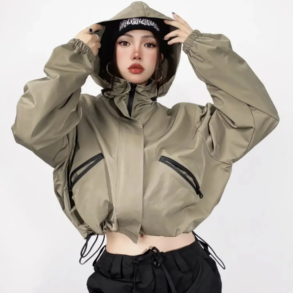 Women's Hooded Jacket Autumn Winter Waist Drawstring Zipper Cardigan Functional Mountaineering Baseball Uniform Fashion Jacket
Women's Hooded Jacket Autumn Winter Waist Drawstring Zipper Cardigan Functional Mountaineering Baseball Uniform Fashion Jacket