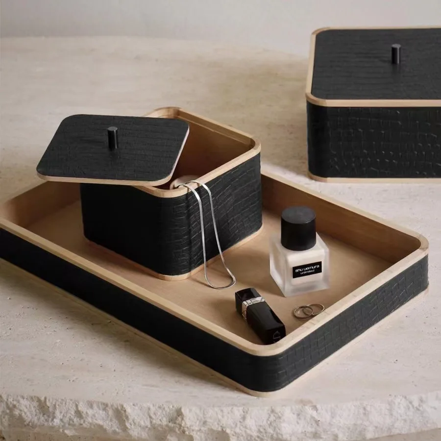 Storage box tray bedroom cloakroom jewelry box dresser wooden jewelry box modern minimalist
Storage box tray bedroom cloakroom jewelry box dresser wooden jewelry box modern minimalist