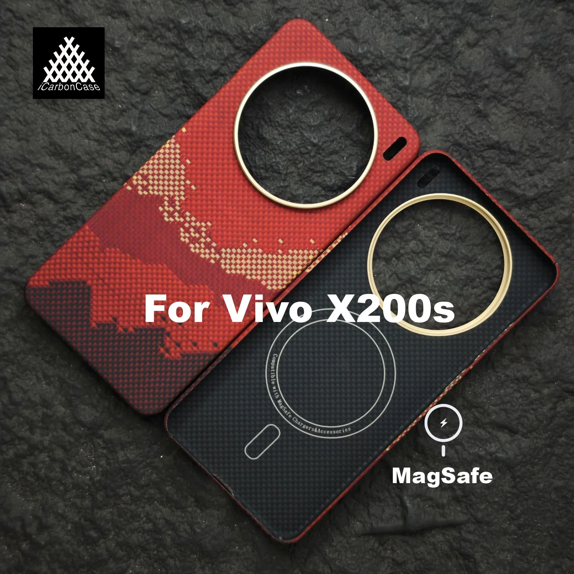 Magnetic Real Aramid Kevlar Fiber Case for Vivo X200s with Magsafe and Metal Camera Lens Protection Ultra thin Lightweight Cover
Magnetic Real Aramid Kevlar Fiber Case for Vivo X200s with Magsafe and Metal Camera Lens Protection Ultra thin Lightweight Cover