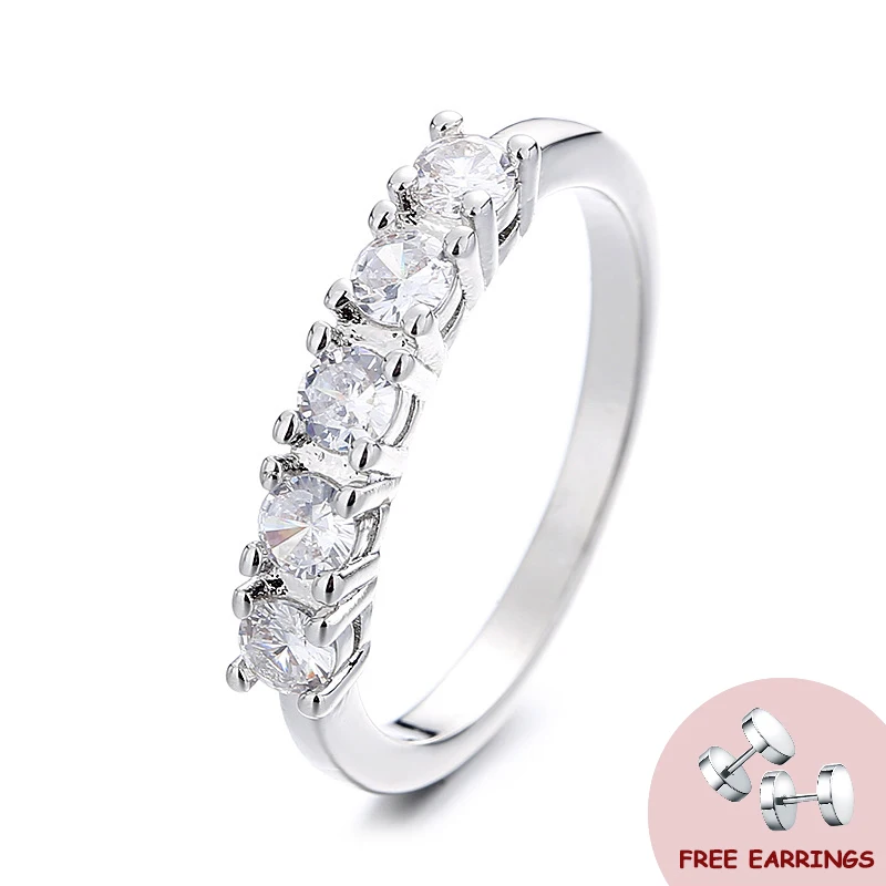 Simple Girl Ring 925 Silver Jewelry with Zircon Gemstone Accessories for Women Wedding Engagement Party Gift Rings Wholesale
Simple Girl Ring 925 Silver Jewelry with Zircon Gemstone Accessories for Women Wedding Engagement Party Gift Rings Wholesale