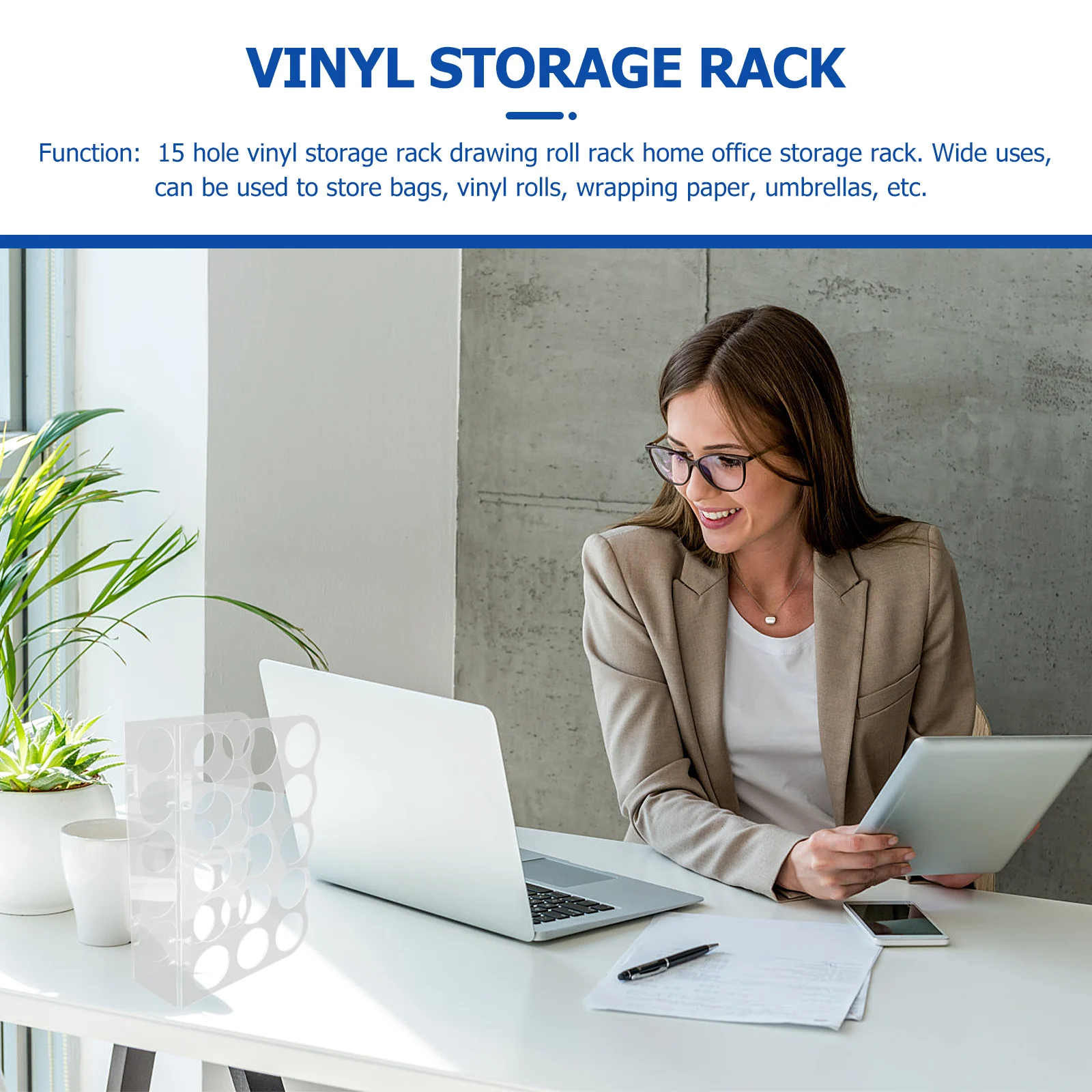 Vinyl Storage Rack Organizer 15 Holes High Quality Material Wrapping Paper Umbrella Bag Holder Tidy Room Storage Box
Vinyl Storage Rack Organizer 15 Holes High Quality Material Wrapping Paper Umbrella Bag Holder Tidy Room Storage Box