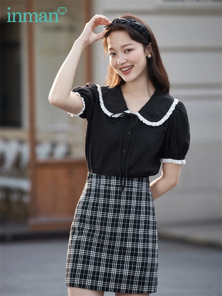 INMAN Summer Fashion Woman Blouses Kawaii Doll Lapel Lace Blusas Women's Shirts Short Puff Sleeves Elegant Tops Women's Blouses
INMAN Summer Fashion Woman Blouses Kawaii Doll Lapel Lace Blusas Women's Shirts Short Puff Sleeves Elegant Tops Women's Blouses