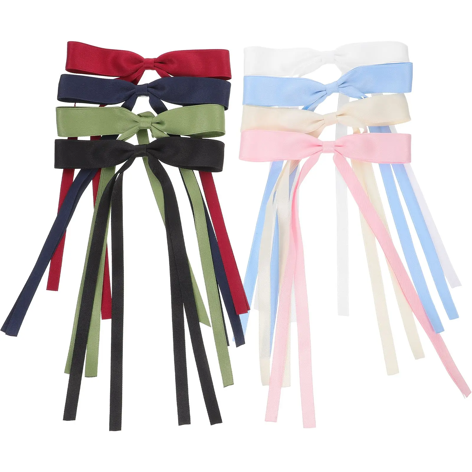 8 Pcs Satin Bow Hair Clips Women Bows Girls Large Accessories Green Black White Navy Beige Burgundy Hair Bows For Teen
8 Pcs Satin Bow Hair Clips Women Bows Girls Large Accessories Green Black White Navy Beige Burgundy Hair Bows For Teen