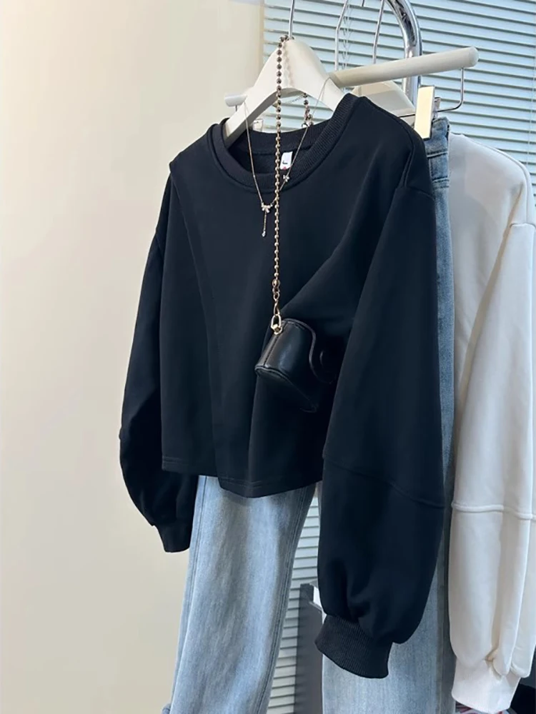 Chic Sweet And Spicy Girl Hoodl round Ne Sweatirt Women's Spring Autumn Thin Korean Loose Slimming ort Korean Sle Top
Chic Sweet And Spicy Girl Hoodl round Ne Sweatirt Women's Spring Autumn Thin Korean Loose Slimming ort Korean Sle Top