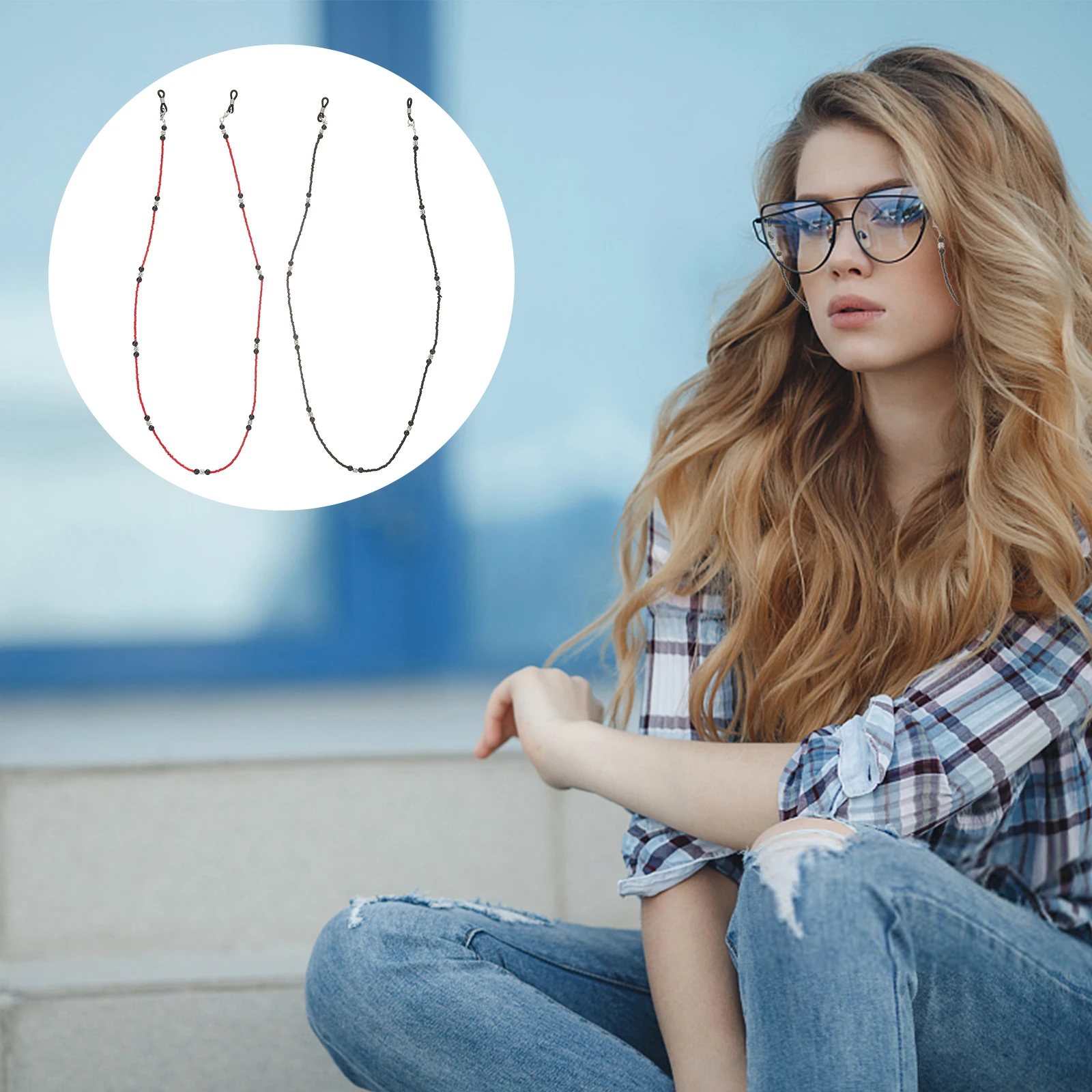 2pcs Eyeglass Chains Acrylic Beaded Lanyard Strap Eye Chains Women Reading Glasses Chain Eyewear Accessories Gift
2pcs Eyeglass Chains Acrylic Beaded Lanyard Strap Eye Chains Women Reading Glasses Chain Eyewear Accessories Gift
