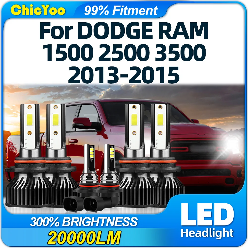 360W Car Headlight Bulbs 60000LM LED Headlamps 6000K White Auto Fog Lamps 12V 24V For DODGE RAM 1500 2500 3500 2013 2014 2015
360W Car Headlight Bulbs 60000LM LED Headlamps 6000K White Auto Fog Lamps 12V 24V For DODGE RAM 1500 2500 3500 2013 2014 2015