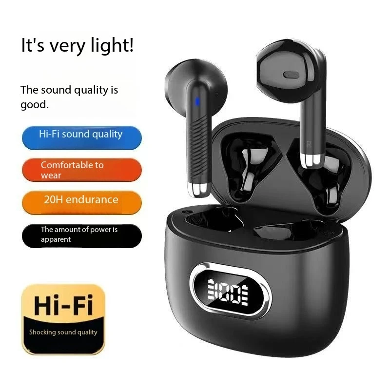 New wireless Bluetooth earphones TWS digital high-definition calling earbuds stereo in ear noise cancelling headphones
New wireless Bluetooth earphones TWS digital high-definition calling earbuds stereo in ear noise cancelling headphones