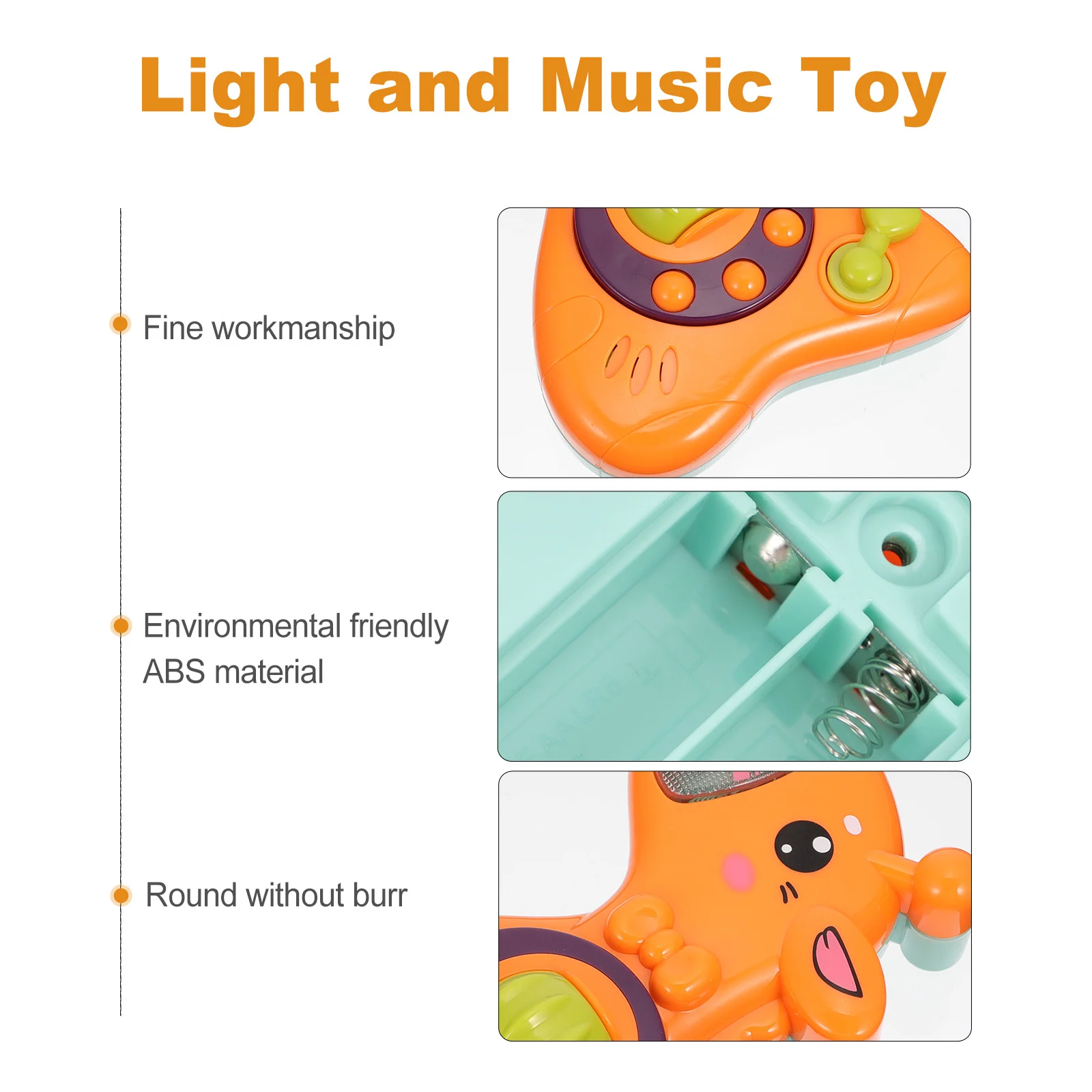 Baby Musical Hand Drum Cartoon Light Sound Educational Early Learning Development Fun Sound Effects Light and Music Toy
Baby Musical Hand Drum Cartoon Light Sound Educational Early Learning Development Fun Sound Effects Light and Music Toy