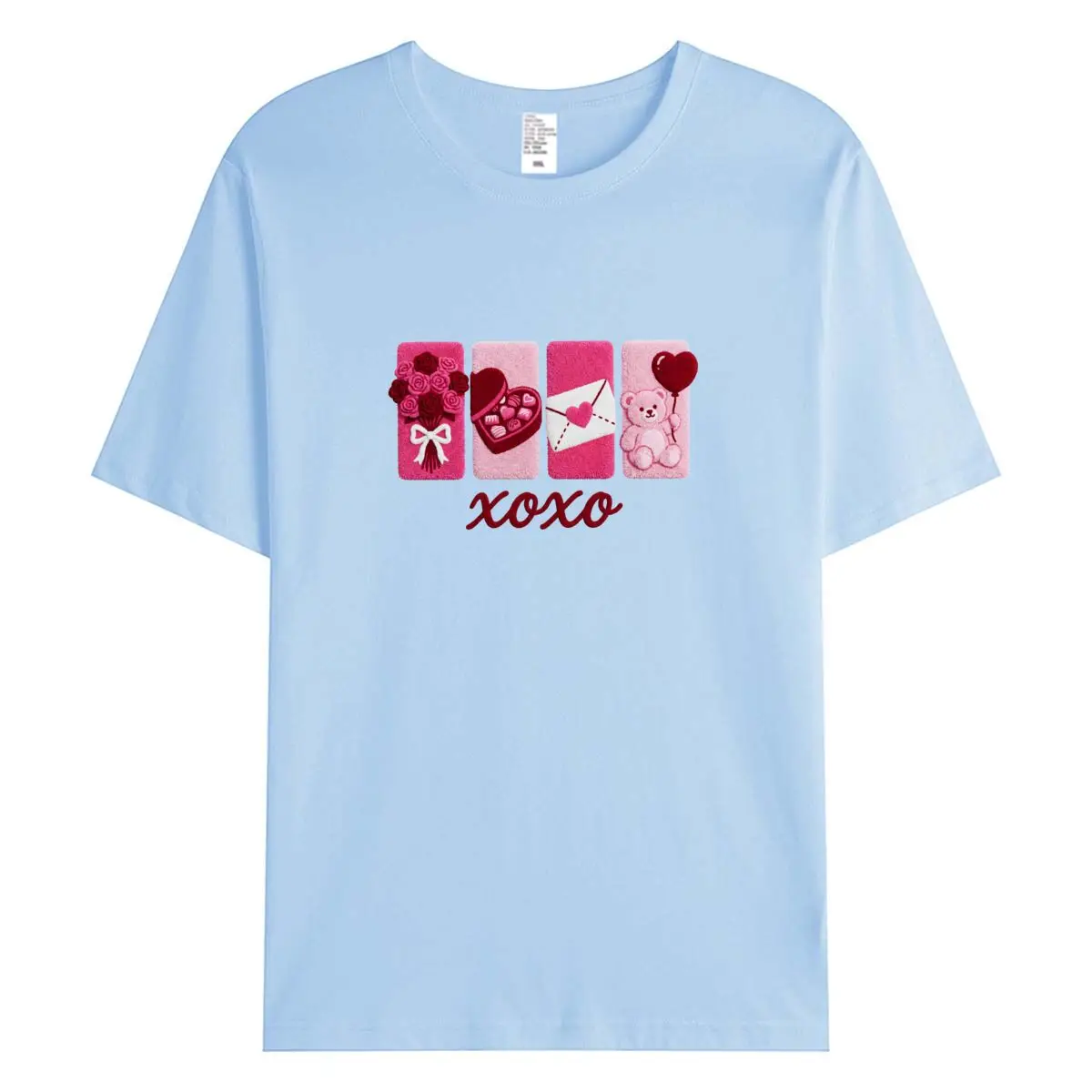 Women Valentine Day T Shirt Pink XOXO Heart Teddy Bear Graphic Tee Summer Short Sleeve Fashion Harajuku O-Neck Tops Gift
Women Valentine Day T Shirt Pink XOXO Heart Teddy Bear Graphic Tee Summer Short Sleeve Fashion Harajuku O-Neck Tops Gift