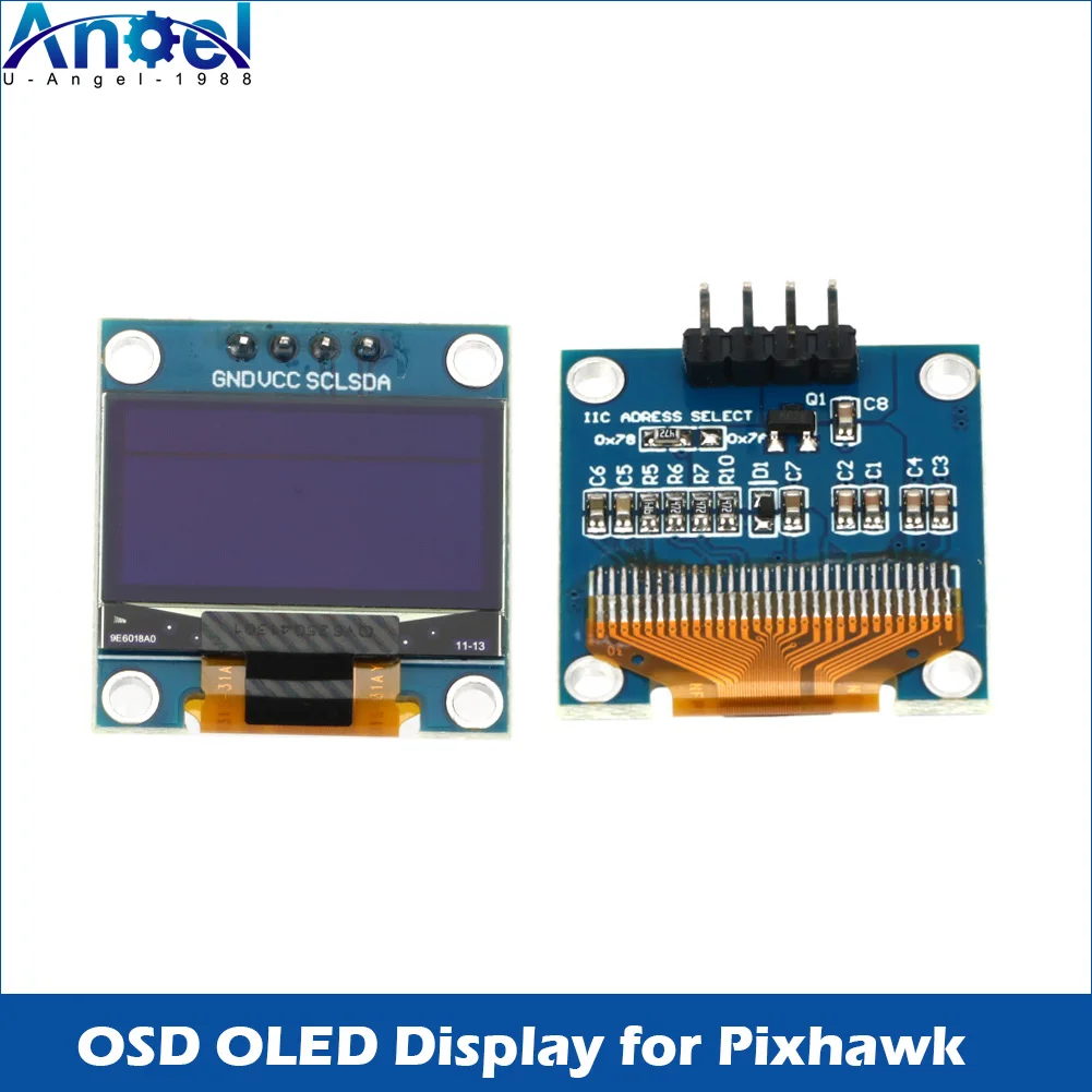 OSD OLED-дисплей для Pixhawk 2.4.8 PIX PX4, дисплей состояния полета, подключается к интерфейсу I2C Pixhawk
OSD OLED-дисплей для Pixhawk 2.4.8 PIX PX4, дисплей состояния полета, подключается к интерфейсу I2C Pixhawk