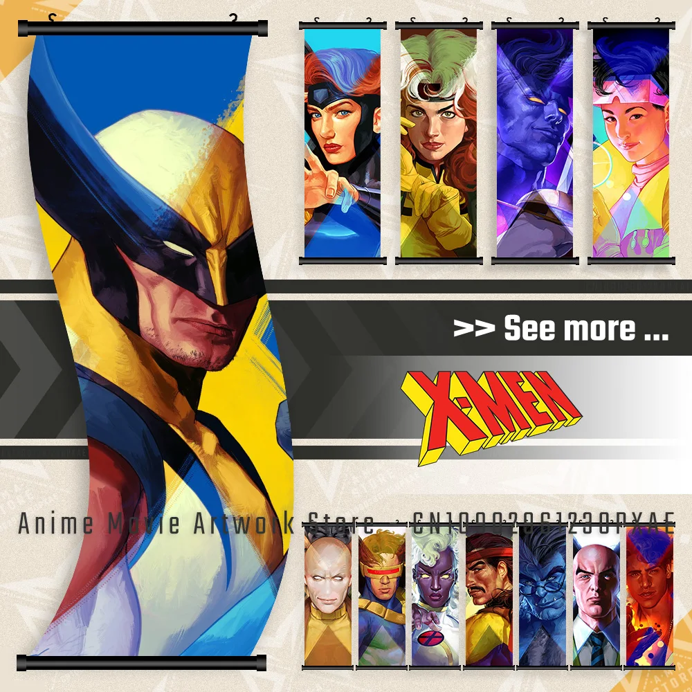 Marvel Superhero X-Men Home Decoration Wall Artwork Scroll Pictures Hanging Painting Movie Print Canvas Poster For Living Room
Marvel Superhero X-Men Home Decoration Wall Artwork Scroll Pictures Hanging Painting Movie Print Canvas Poster For Living Room