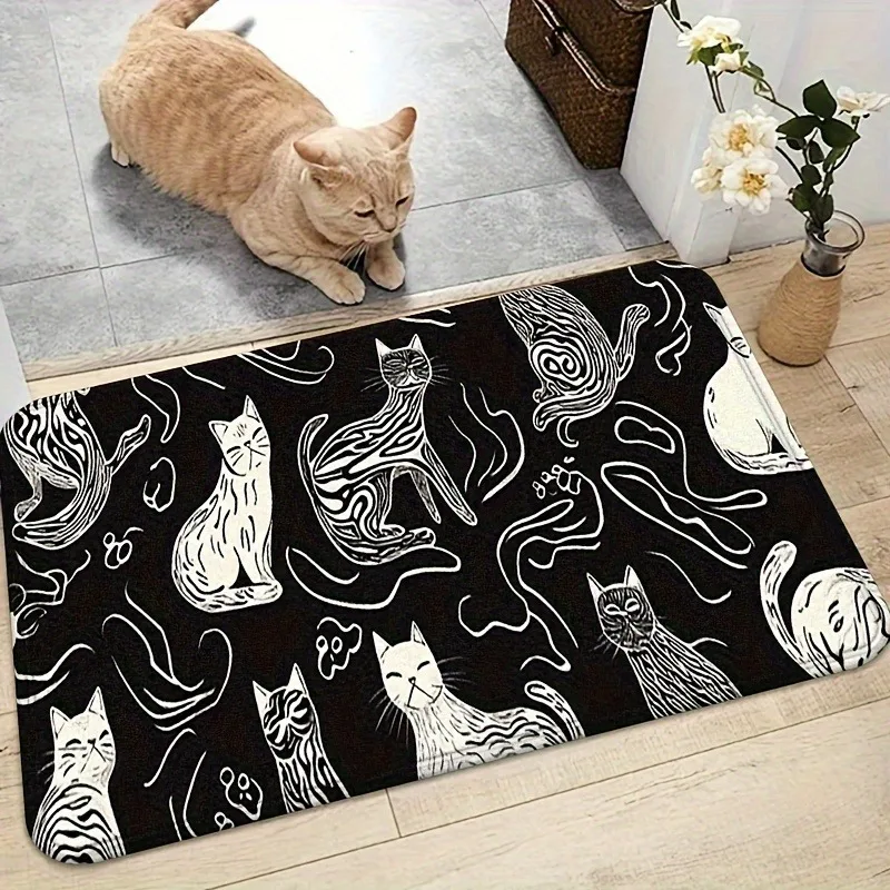 1PC Minimalist Cat Kitchen Rug Non-Slip Door Mat Pop design Bathroom Rug Bath Mat Carpet for Home Sink Laundry Decoreeree
1PC Minimalist Cat Kitchen Rug Non-Slip Door Mat Pop design Bathroom Rug Bath Mat Carpet for Home Sink Laundry Decoreeree