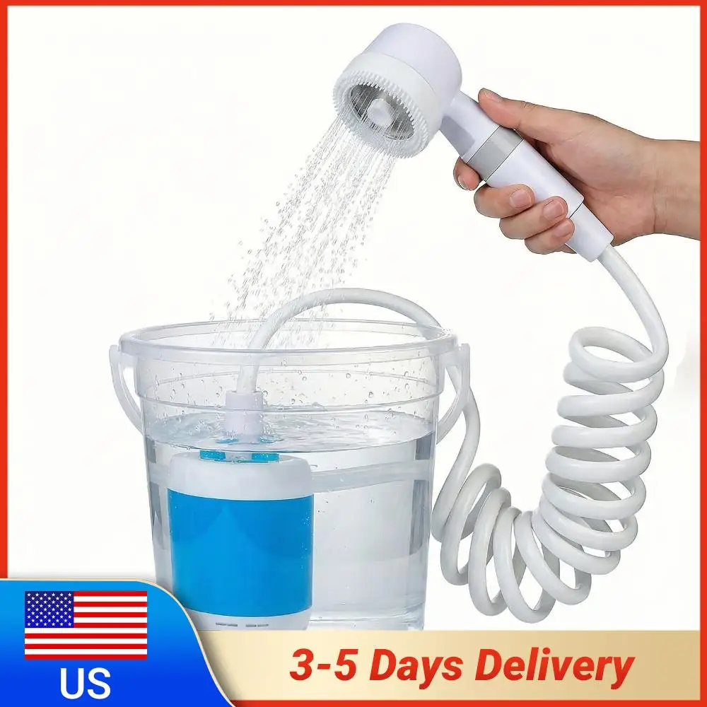 Portable Camping Shower Pump with Rechargeable Battery Outdoor Shower Head Sprayer for Hiking Pet Cleaning Car Washing
Portable Camping Shower Pump with Rechargeable Battery Outdoor Shower Head Sprayer for Hiking Pet Cleaning Car Washing
