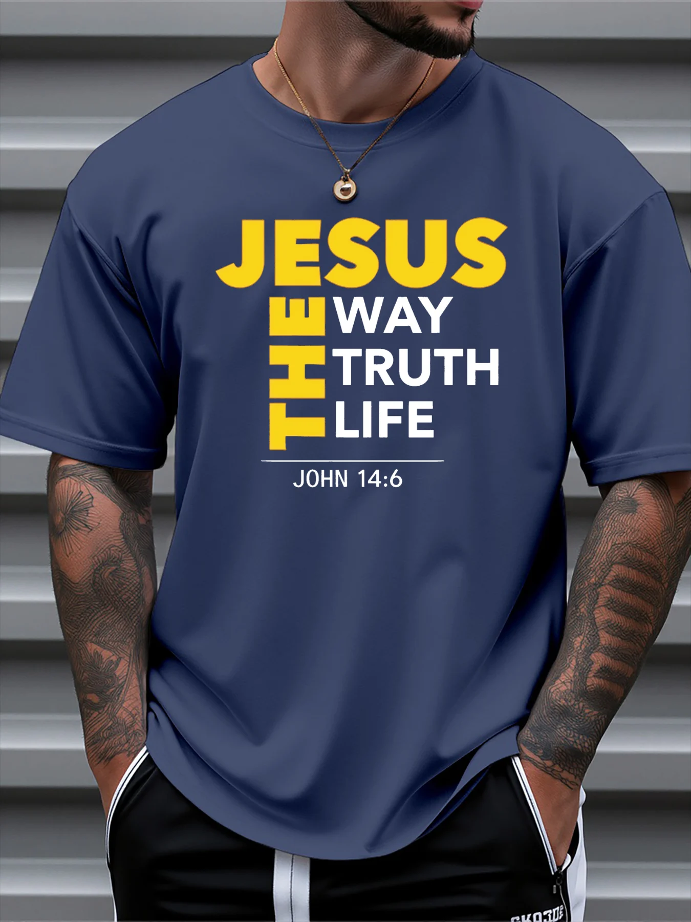 Футболка для мужчин, 100% хлопок, летняя футболка с принтом Christ Faith Jesus Way Truth Life, повседневная облегающая футболка с круглым вырезом и короткими рукавами, топ
Футболка для мужчин, 100% хлопок, летняя футболка с принтом Christ Faith Jesus Way Truth Life, повседневная облегающая футболка с круглым вырезом и короткими рукавами, топ