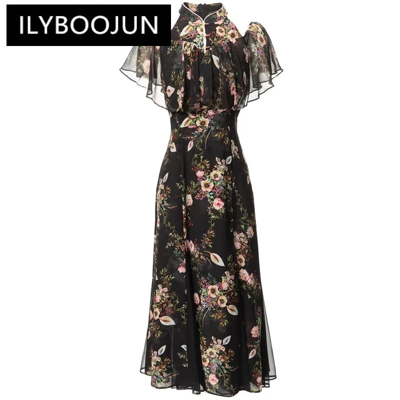 ILYBOOJUN Fashion Spring Summe Strapless Dress Women's Stand Collar Butterfly Sleeve Flower Print Vintage Dresses
ILYBOOJUN Fashion Spring Summe Strapless Dress Women's Stand Collar Butterfly Sleeve Flower Print Vintage Dresses
